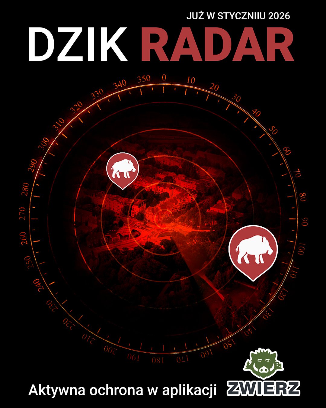 Zapowiedź: DZIK RADAR w Aplikacji ZWIERZ